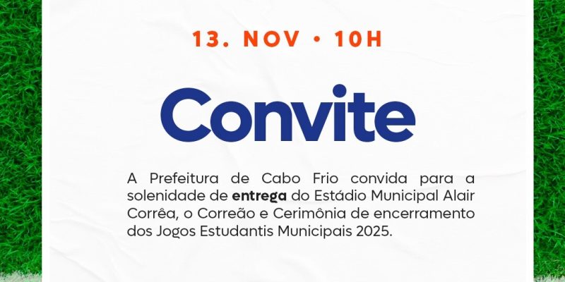 Estádio do Correão será reinaugurado no aniversário de 410 anos de Cabo Frio