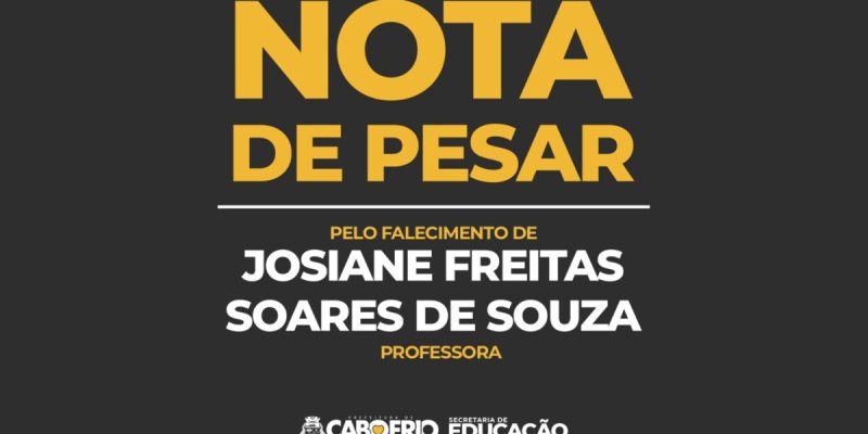 Nota de Pesar - Josiane