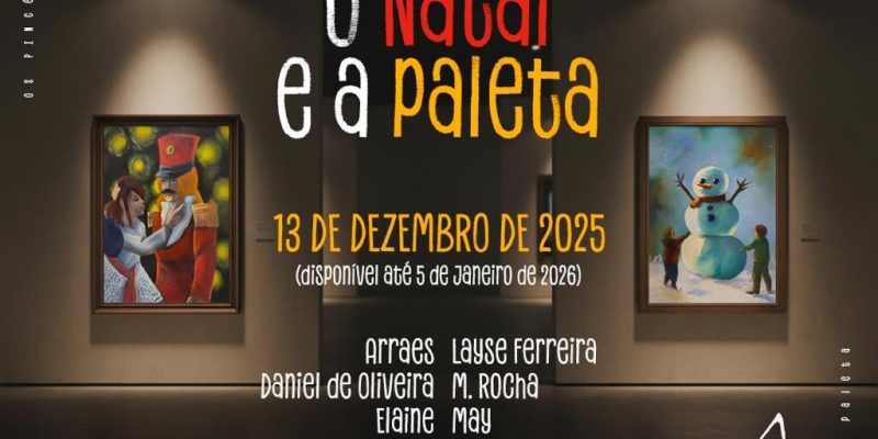 Palácio das Águias recebe a exposição coletiva “Os pincéis, o Natal e a paleta”