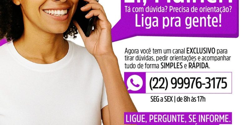 Secretaria da Mulher de Cabo Frio divulga novo telefone de atendimento
