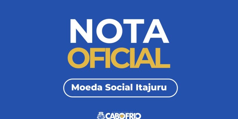 Nota Oficial - Moeda Itajuru